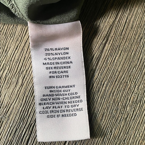 Nanette Lepore Olive Green Pants, Size L - Picture 9 of 9